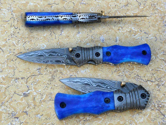 Brand New Damascus Handmade Pocket Knife