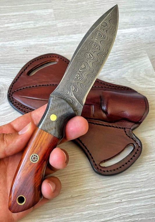 Handmade Damascus Hunting Knife