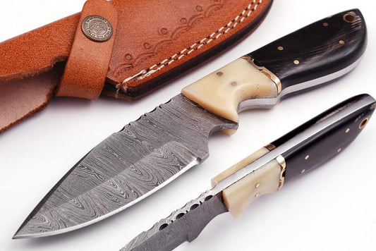Custom Handmade Damascus steel Skinning knife