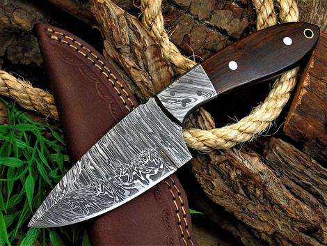 Damascus Handmade Skinning Knife