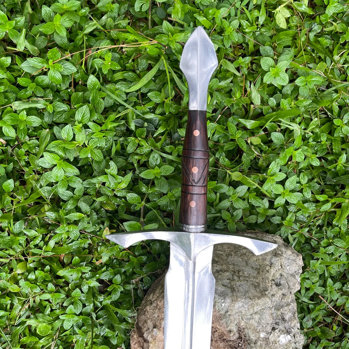 Sharpened Greek Hunting Sword-Handmade Battle Ready Balance Oil Tempered Knife-5160 Carbon Steel