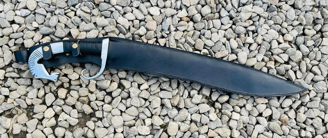 23 Inches Modern kopis knife-Hand forged Sword-Battle kopis-traditional sword-Balance oil tempered-leaf spring of truck-Ready to Use