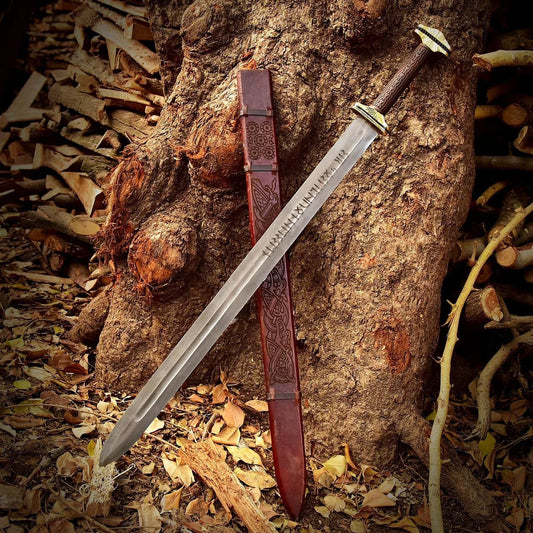 Hand Forged Viking Sword, Custom Medieval Sword, Battle Ready With Scabbard Vikings Sword, Cosplay Sword
