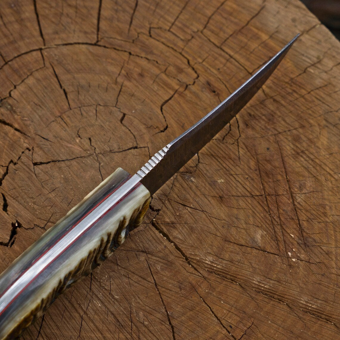 ( EDGE ) Handmade Damascus Steel Hunting Knife
