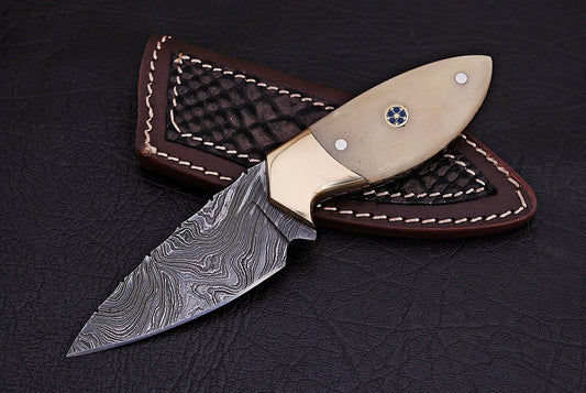 Handmade 7 Inch Damascus Steel Skinner Knife