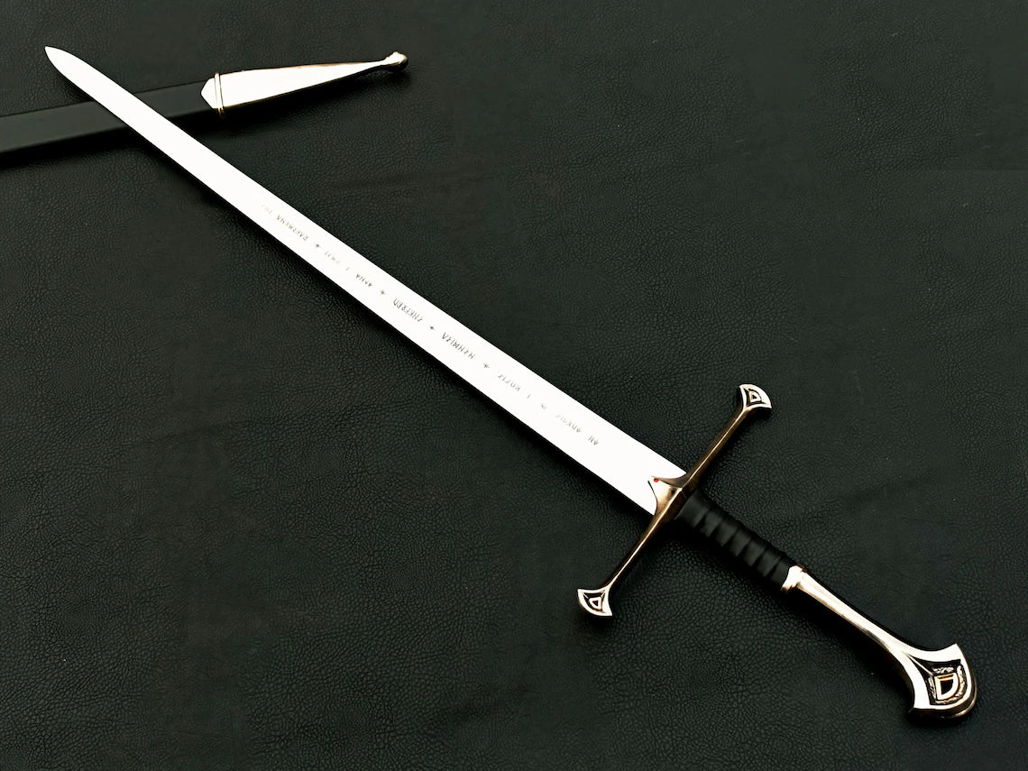 ANDURIL Sword of Strider | Custom Engraved Sword | LOTR Sword | NARSIL Sword