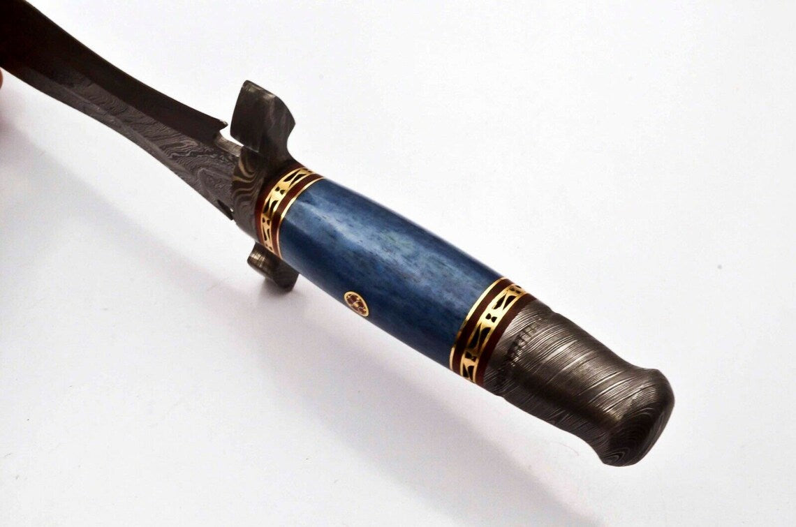 Beautiful Custom Handmade Damascus Hunting Dagger Knife