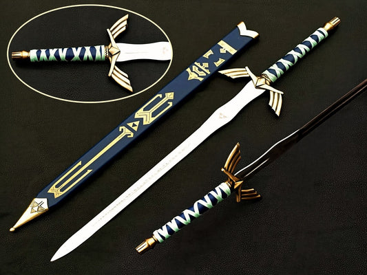 CUSTOM Hand Forged Stainless Steel The LEGEND of ZELDA Full Tang Skyward Link's Master Sword